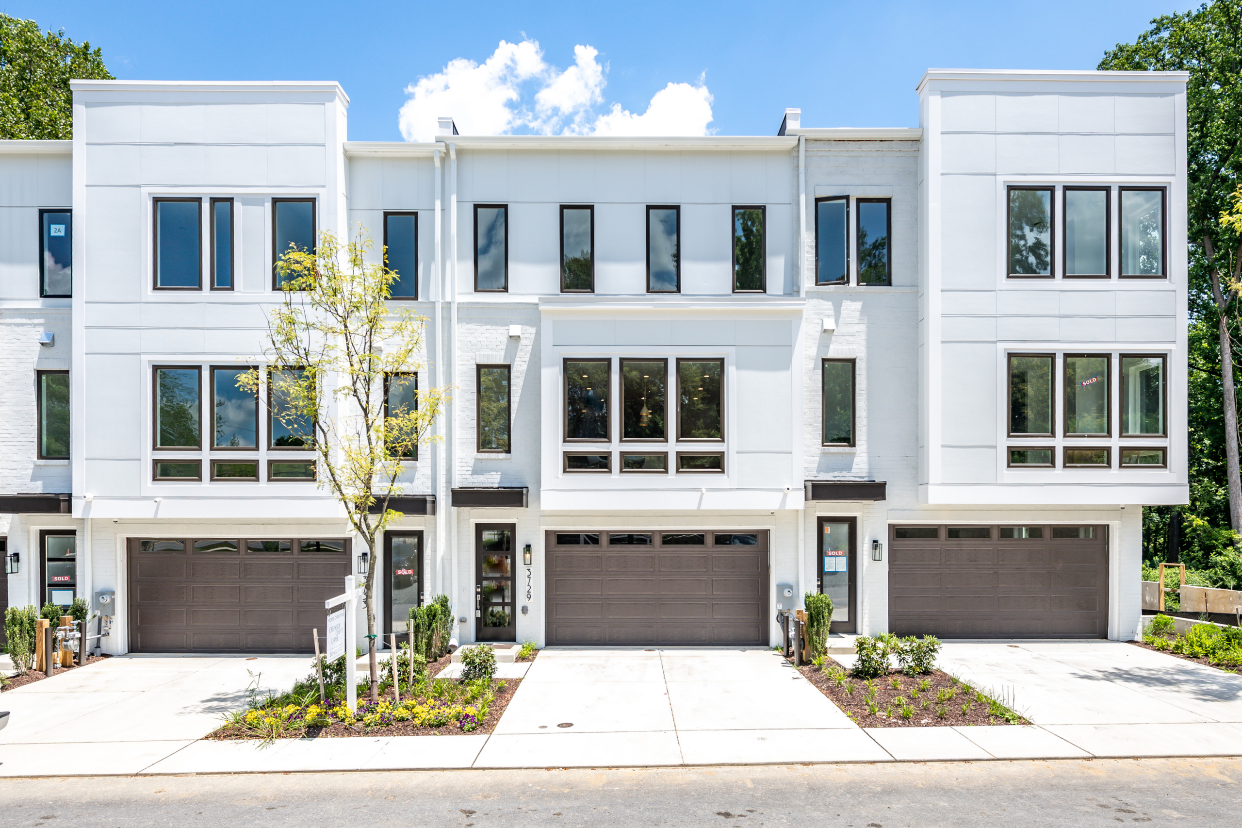 Creekside of Chevy Chase completed townhomes